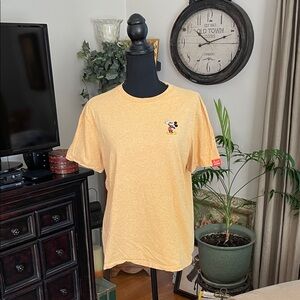 Disney Men's gold Tee with Mickey Mouse